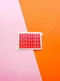 Cambodian Vinyl Sticker