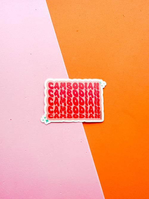Cambodian Vinyl Sticker