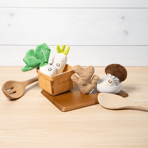 Mini Vegetable Veggie Plushie Set - Cultr. by Created for Culture asianowned aapimarketplace asianownedkids asianownedkidsproducts asianownedbrands