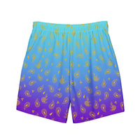 Peacock Henna Swim Trunks - Regal Design Meets All - Day Comfort - Cultr. by Created for Culture asianowned aapimarketplace asianownedkids asianownedkidsproducts asianownedbrands