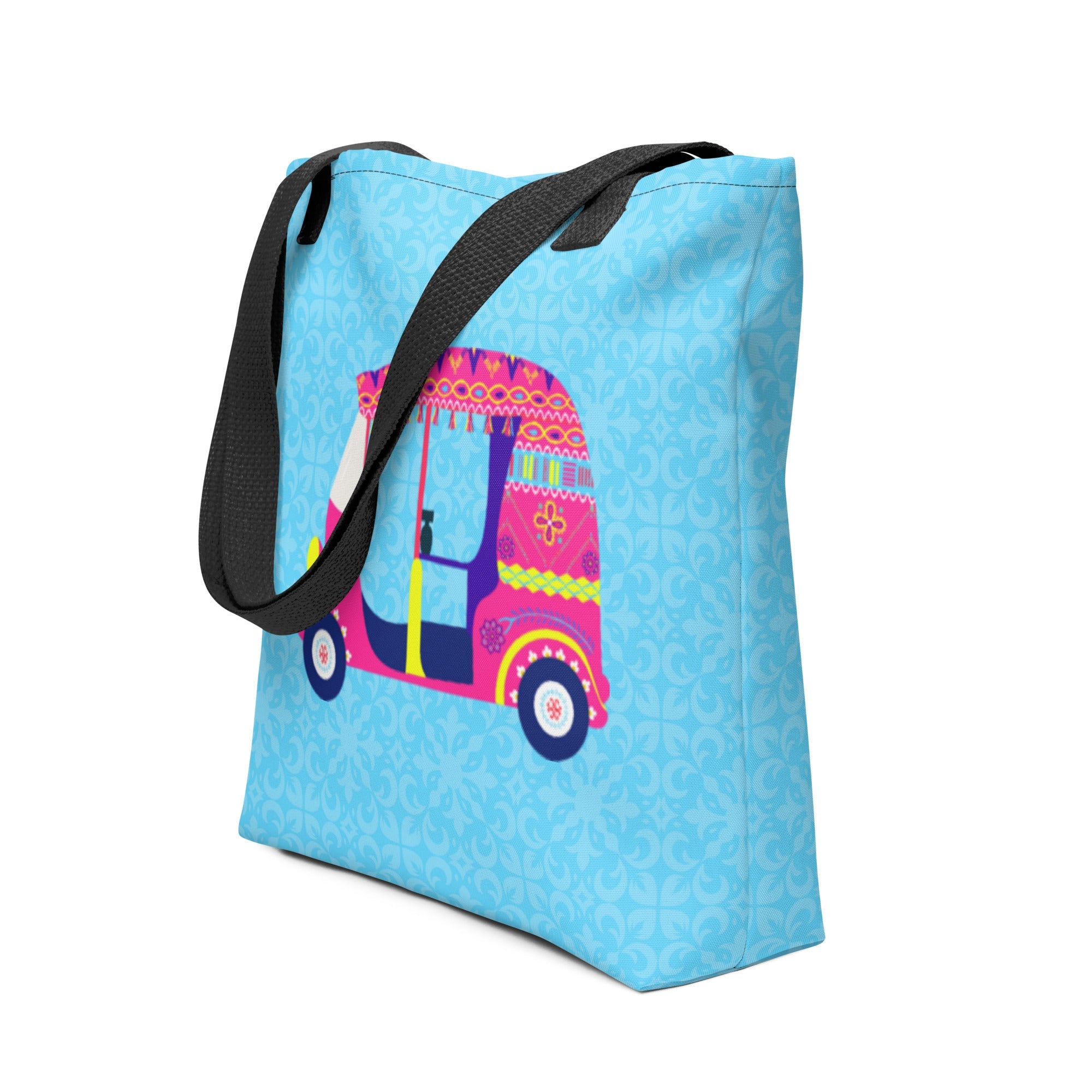 Pink Auto Tote Bag – A Bold Statement in Motion