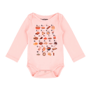 Alphabet Long Sleeve Baby Bodysuit | Multicultural Kids Wear