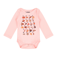 Alphabet Long Sleeve Baby Bodysuit | Multicultural Kids Wear
