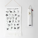 Animal Alphabet Tapestry - French Edition - Cultr. by Created for Culture asianowned aapimarketplace asianownedkids asianownedkidsproducts asianownedbrands