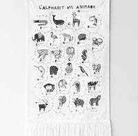 Animal Alphabet Tapestry - French Edition - Cultr. by Created for Culture asianowned aapimarketplace asianownedkids asianownedkidsproducts asianownedbrands