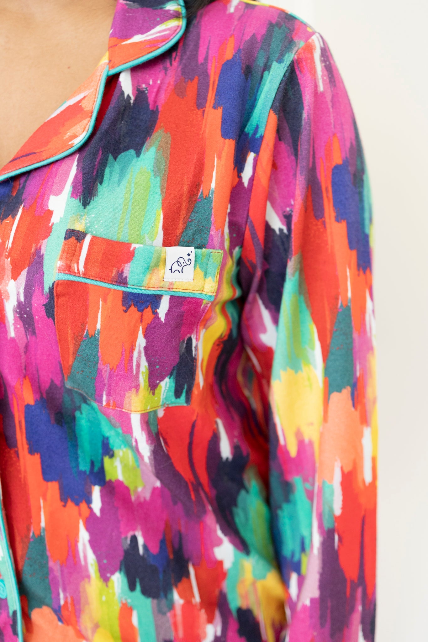 Adult Long Sleeve Button-Down Top – Holi Hues