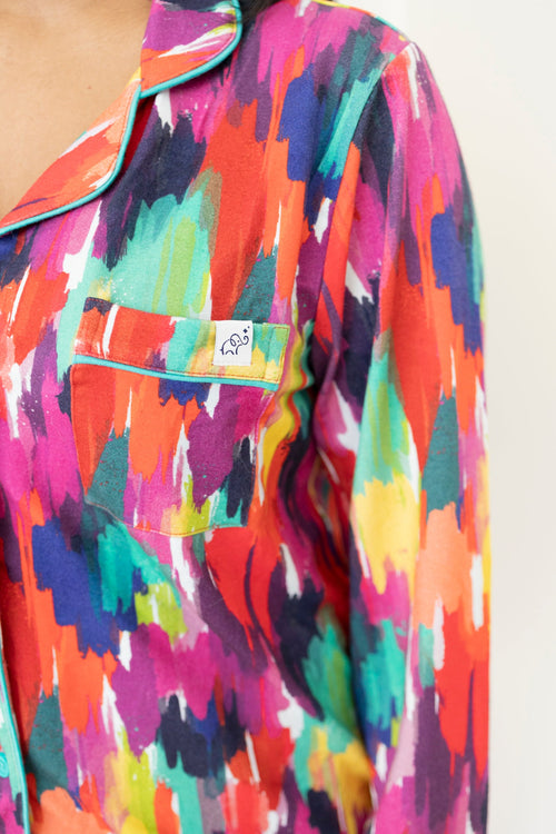 Holi Hues Adult Bamboo Pajama Set