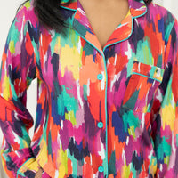 Adult Long Sleeve Button-Down Top – Holi Hues