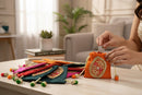 Small Gota Potlis with Gota Ball String to Pack Gifts in Style - 5x7