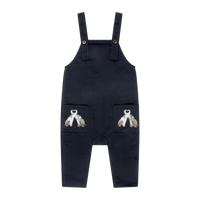 Elefante Baby Boy Overalls – Multicultural Print Cotton Overalls