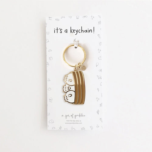 Bao Dumpling Basket Enamel Keychain - Cultr. by Created for Culture asianowned aapimarketplace asianownedkids asianownedkidsproducts asianownedbrands
