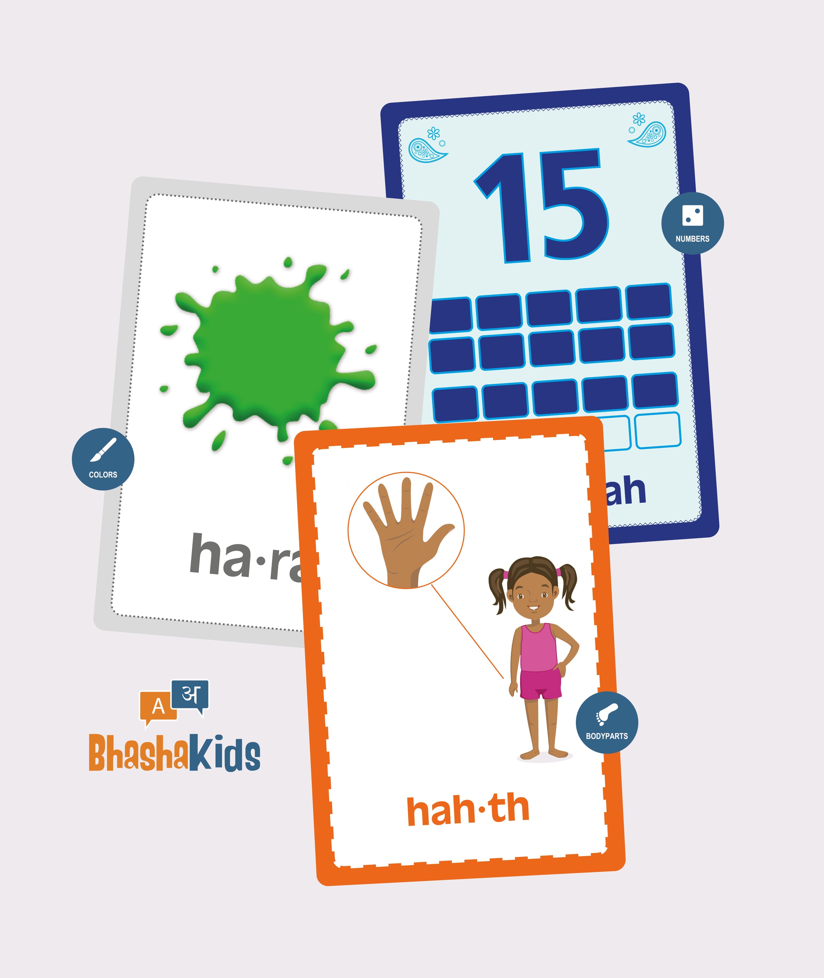 Hindi Flashcards Set | Hindi English Flashcards