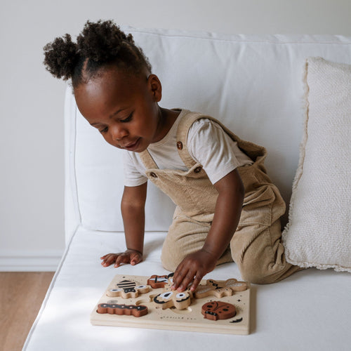 Wooden Tray Puzzle - Bugs - Cultr. by Created for Culture asianowned aapimarketplace asianownedkids asianownedkidsproducts asianownedbrands