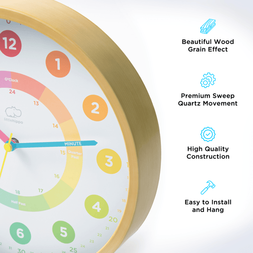 TimeTots Learning Time Clock - Cultr. by Created for Culture asianowned aapimarketplace asianownedkids asianownedkidsproducts asianownedbrands