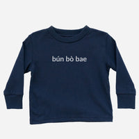 bun bo bae Long Sleeve Shirt (Toddler) - Cultr. by Created for Culture asianowned aapimarketplace asianownedkids asianownedkidsproducts asianownedbrands