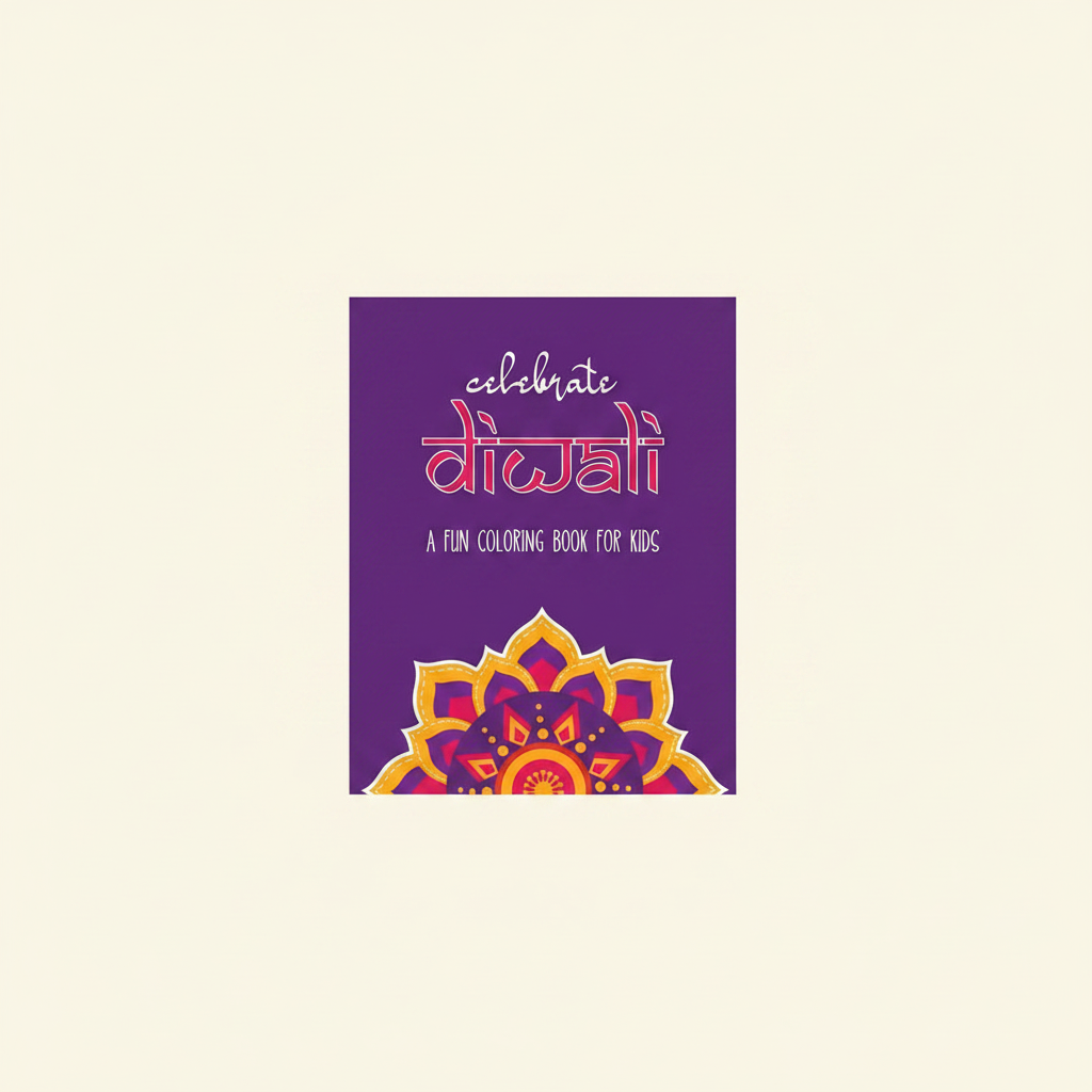 Celebrate Diwali: A Fun Coloring Book for Kids: The Perfect Diwali or Hindu Gift for Children with Diyas, Rangolis, Religious Symbols and more! - Paperback