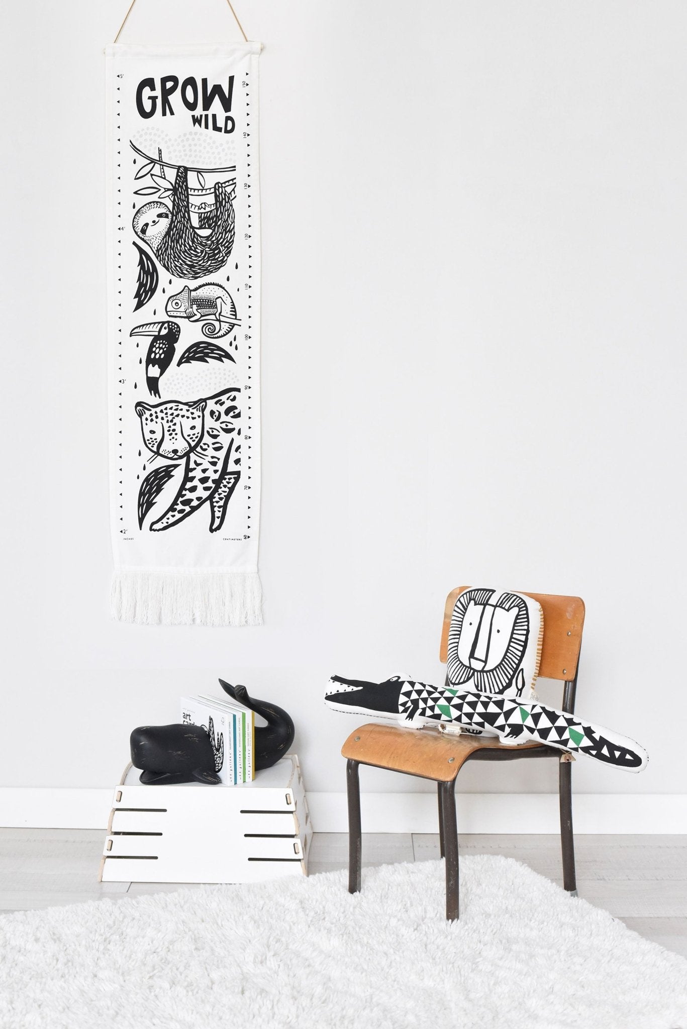 Canvas Growth Chart - Rainforest - Cultr. by Created for Culture asianowned aapimarketplace asianownedkids asianownedkidsproducts asianownedbrands