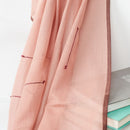 Clay Mist Handwoven Hand Knotted Soft Cotton Scarf In Neutral Color