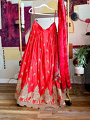 Crimson dream lehenga set