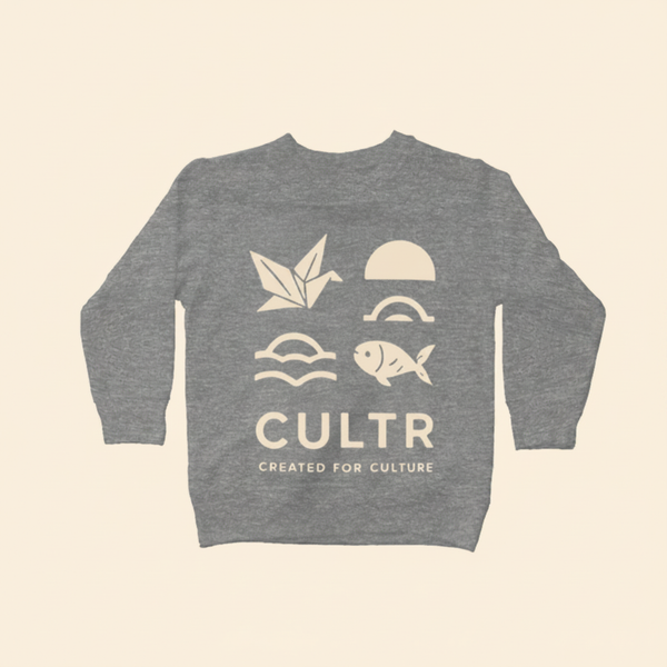 CULTR Kids Icons Fleece Crewneck Hero