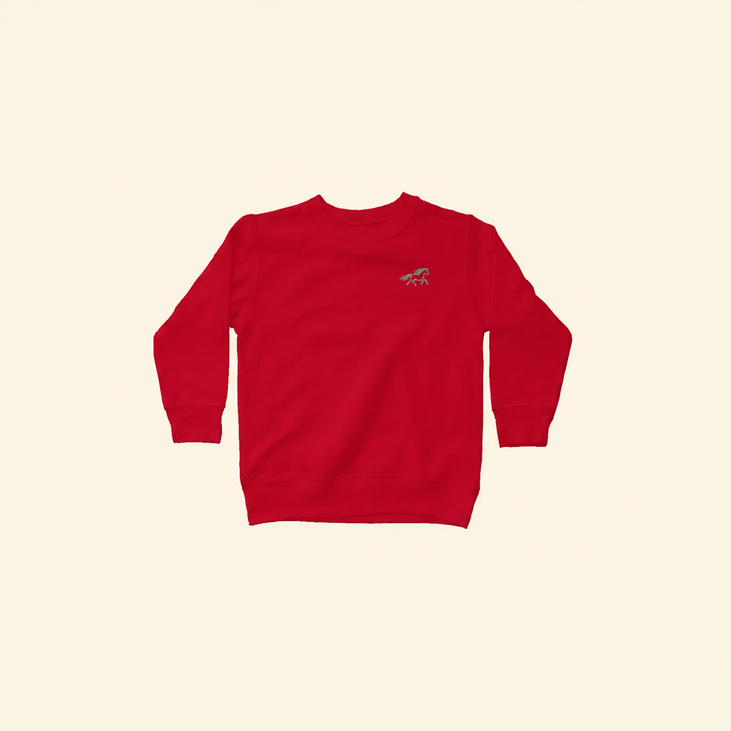 CULTR Lunar New Year Horse Toddler Crewneck Hero