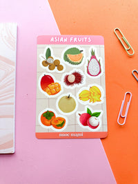 Asian Fruits Sticker Sheet