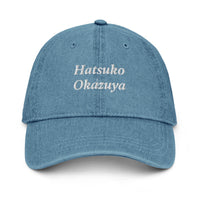 Hatsuko Okazuya Denim Hat – Embroidered