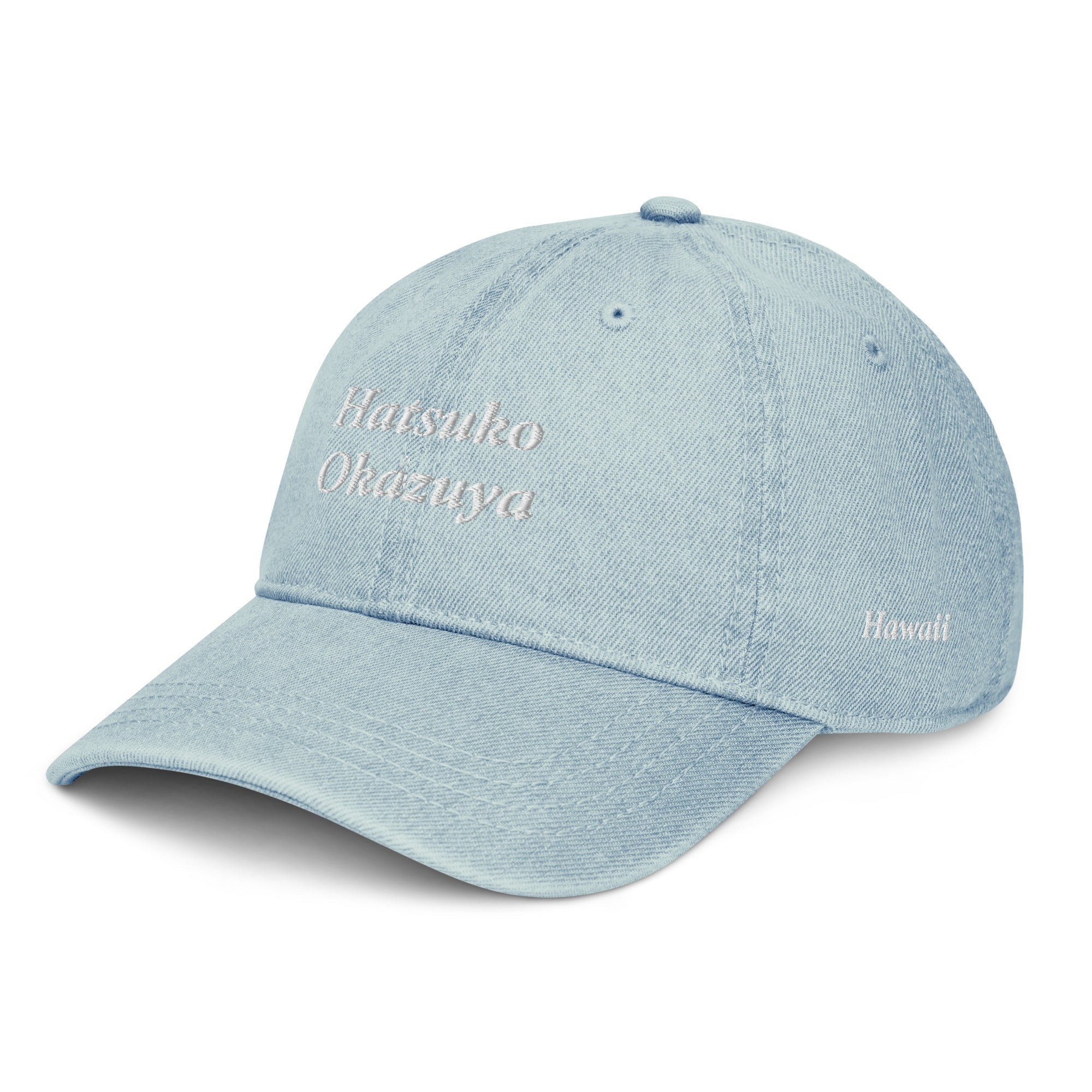 Hatsuko Okazuya Denim Hat – Embroidered