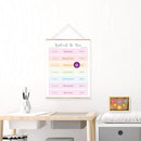 Bilingual Weekdays Poster • Gujarati | Hindi