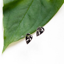 Monstera Adansonii Metal Stud Earrings