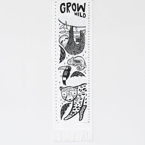 Canvas Growth Chart - Rainforest - Cultr. by Created for Culture asianowned aapimarketplace asianownedkids asianownedkidsproducts asianownedbrands