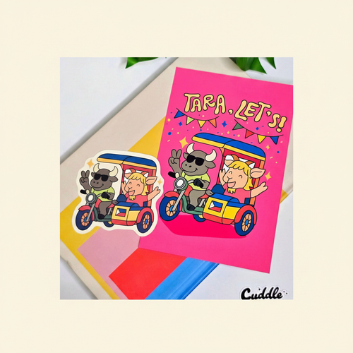 Filipino Tricycle Sticker & Art Print Hero