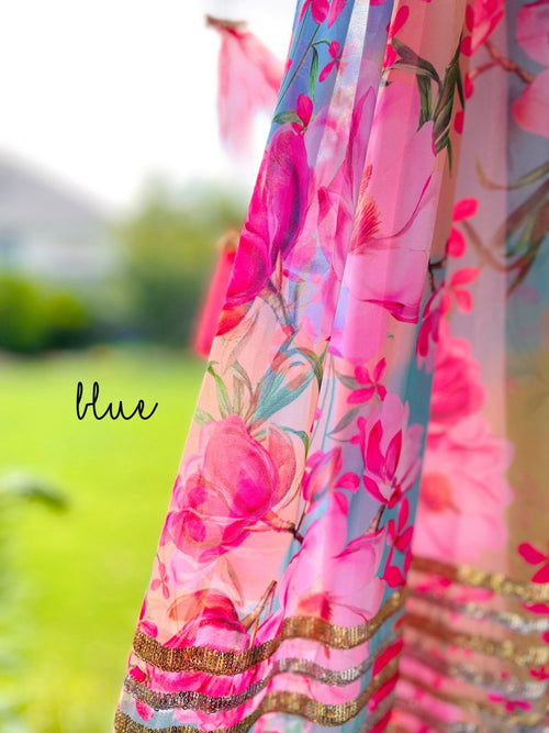 Floral burst gown