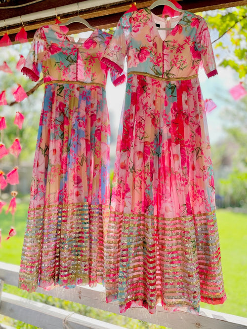Floral burst gown