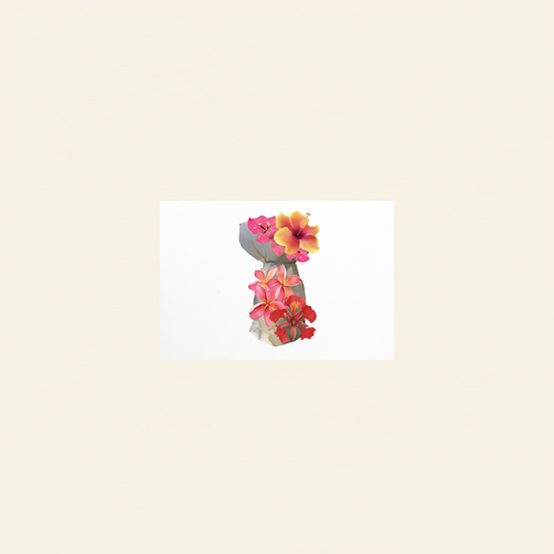 Floral Latte Stone Post Cards Hero