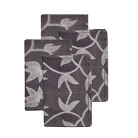 Folio Black Handcrafted Shibori Print Cotton Table Napkins ( set of 4 )