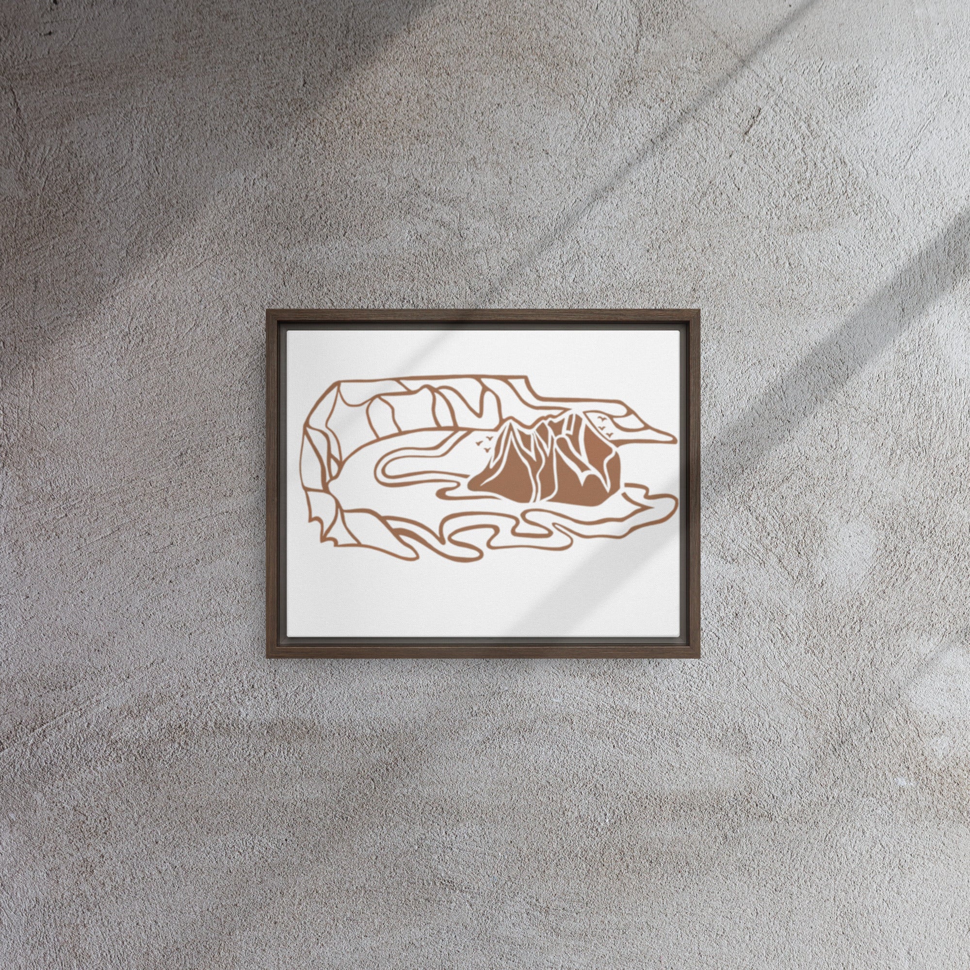 Minimalist Bird Island Canvas