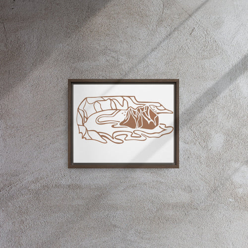 Minimalist Bird Island Canvas