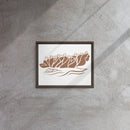 Minimalist Taga Beach Framed Canvas