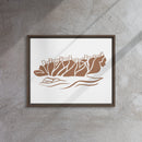 Minimalist Taga Beach Framed Canvas - CULTR