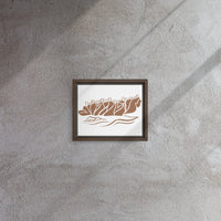 Minimalist Taga Beach Framed Canvas