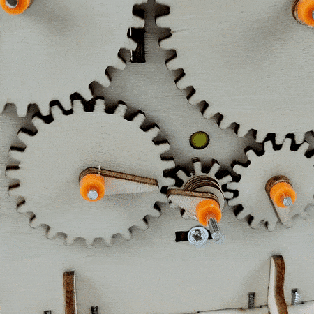 Gear Train DIY Kit, Educational STEM Toy