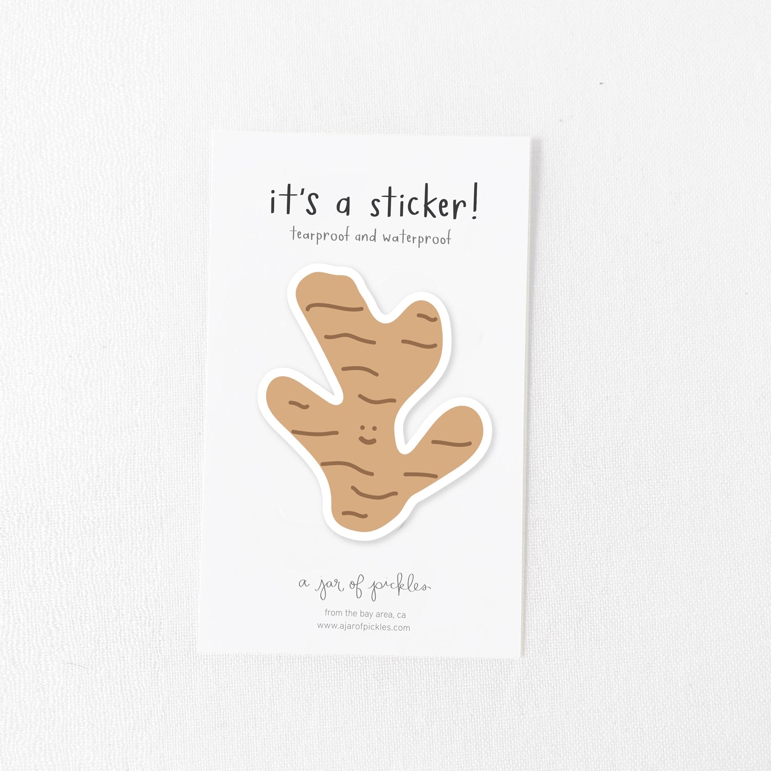 Ginger Vinyl Sticker