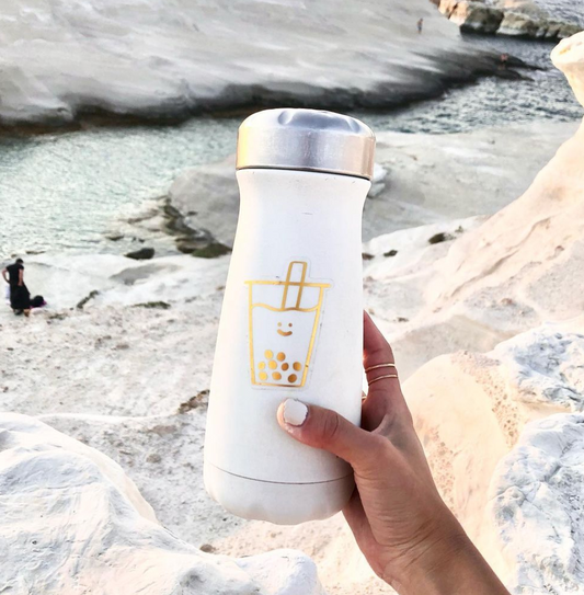 Boba Gold Foil Vinyl Sticker