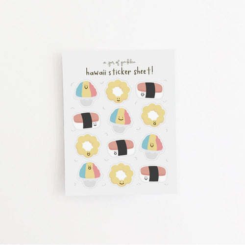 Hawaii Sticker Sheet - Cultr. by Created for Culture asianowned aapimarketplace asianownedkids asianownedkidsproducts asianownedbrands