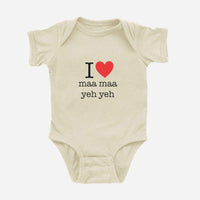 I ♡ Grandma & Grandpa Cantonese Onesie (Paternal)