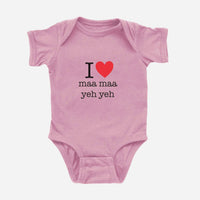 I ♡ Grandma & Grandpa Cantonese Onesie (Paternal)