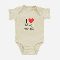 I ♡ Grandma & Grandpa Vietnamese Onesie (Paternal)