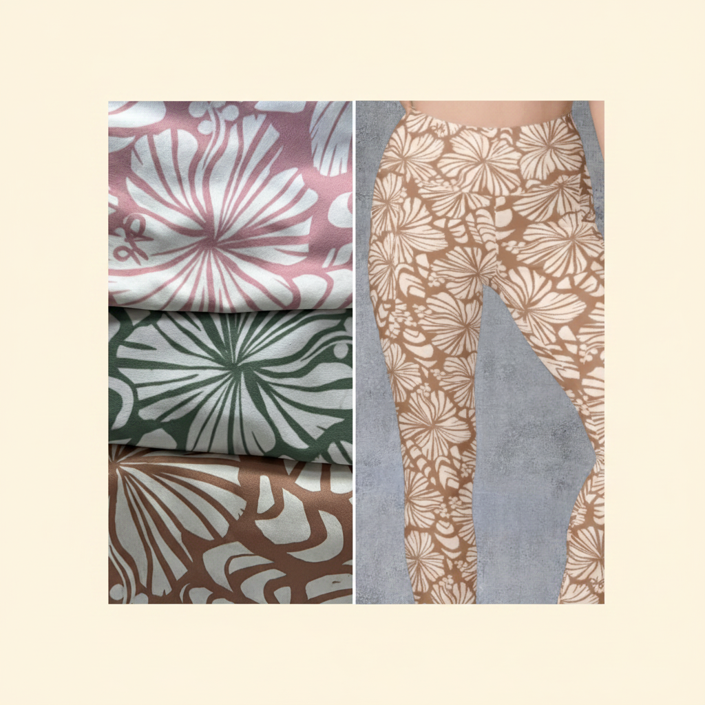 Hibiscus & Shells Recycled Pocket Leggings