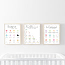 Bilingual Posters: Colors, Shapes, Numbers • Gujarati | Hindi